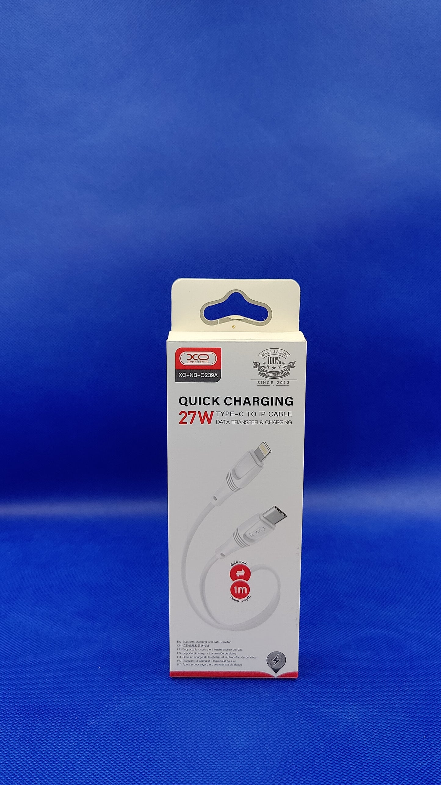Type-C to IP charger and data cable /XO-NB-Q239A