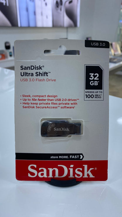 Sandisk Ultra Shift 32 GB USB Flash Drive | 100MB/s