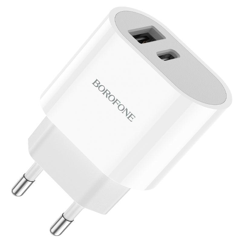 Chargeur USB-A + USB-C Borofone