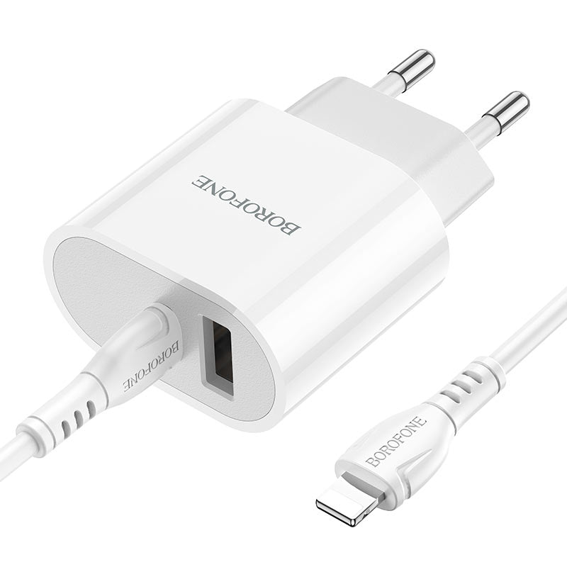 Borofone USB-A + USB-C Charger