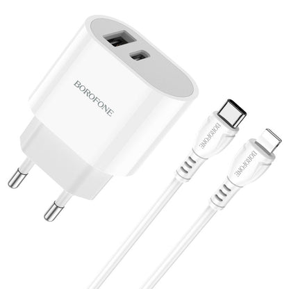 Chargeur USB-A + USB-C Borofone