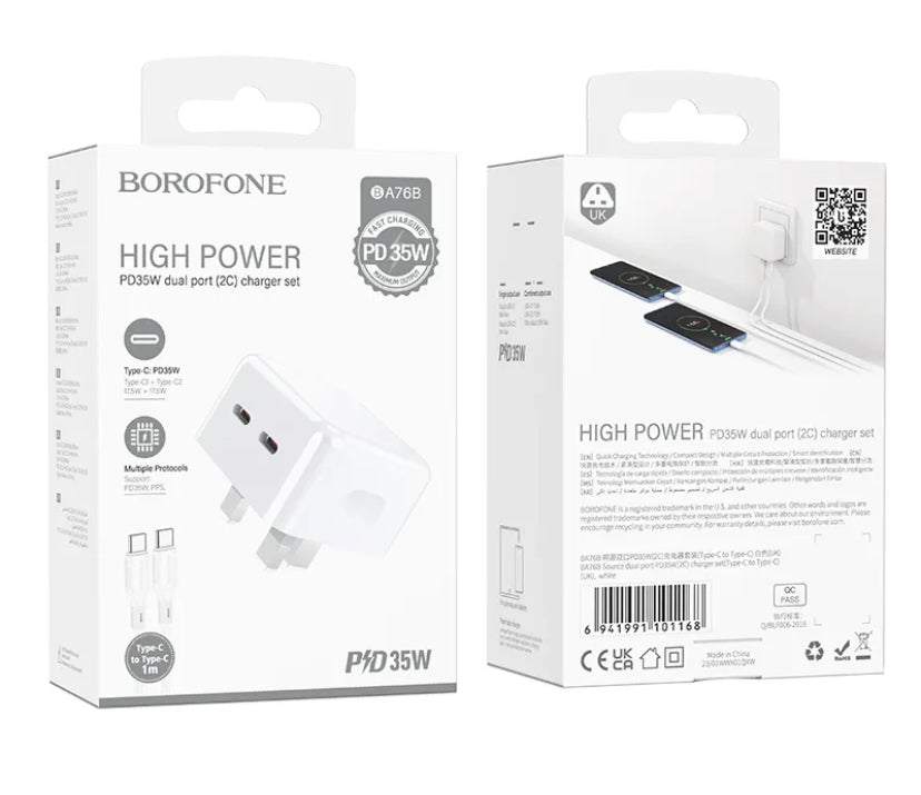 Borofone Dual Port Charger