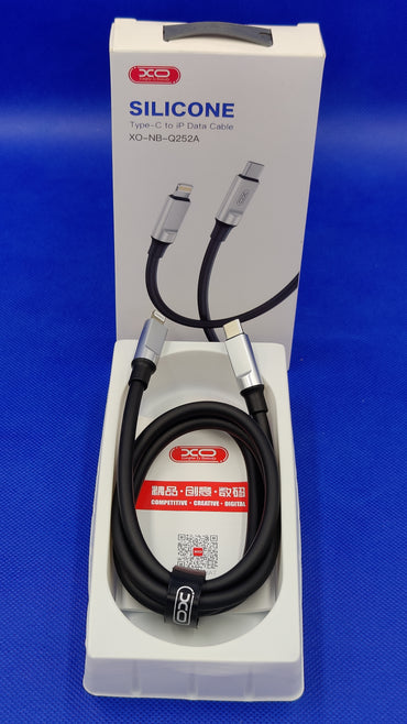 Type-C to iph silicone data cable /XO-NB-Q252A