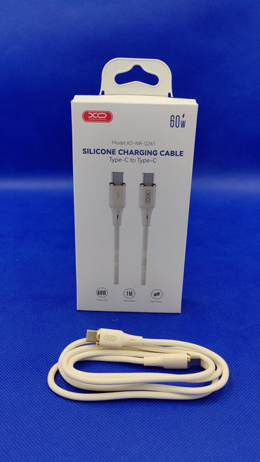 Type-C to Type-C 60W Silicone Charging Cable /XO-NB-Q261