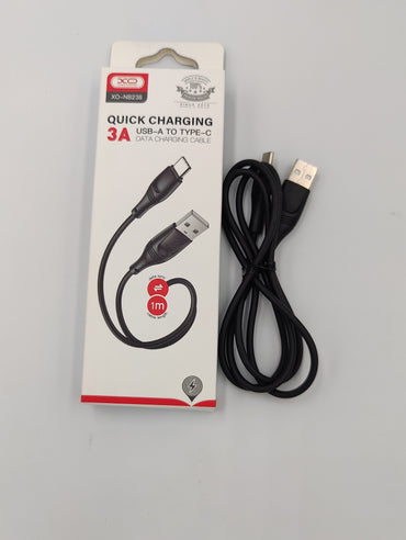 USB-A to Type-C charger and data cable /XO-NB238