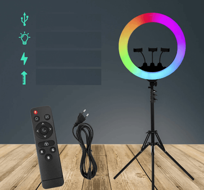 RING LIGHT RGB MJ56 +SUPPORT