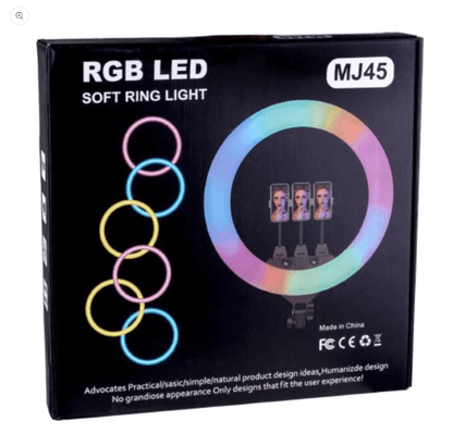 RING LIGHT RGB MJ45 +TRIPOD SUPPORT